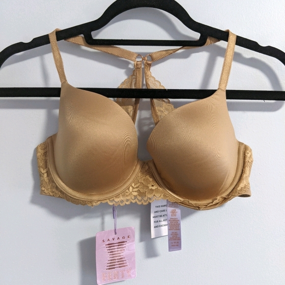 Savage x Fenty Floral Lace Convertible T-Shirt Bra 34C - Picture 4 of 13